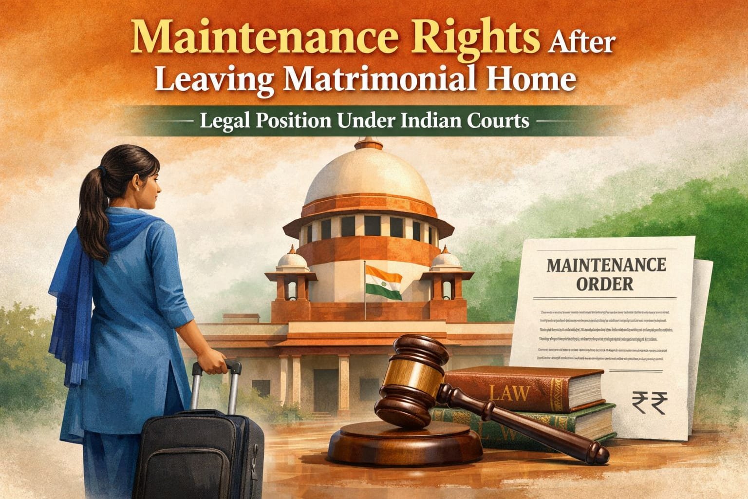 Maintenance rights after leaving matrimonial home under Indian law explained by Indian courts