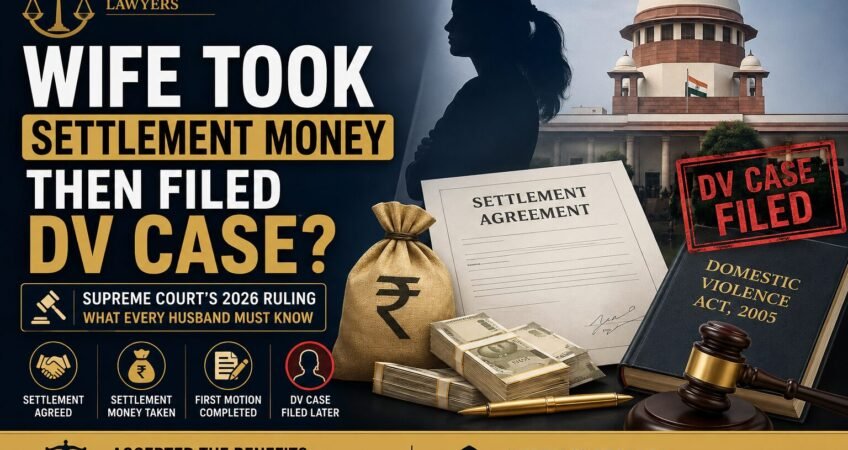 Wife took settlement money then filed DV case after mutual divorce settlement. Supreme Court of India landmark 2026 ruling on post-settlement domestic violence complaints and matrimonial disputes.