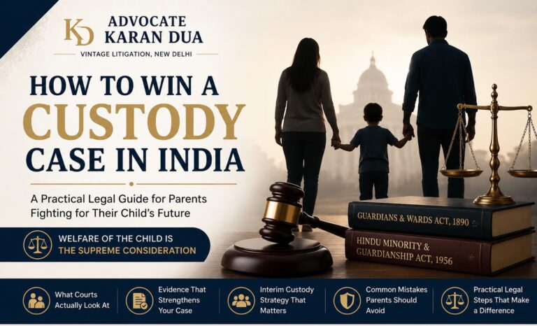Child custody case in India