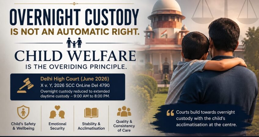 Delhi High Court overnight child custody judgment 2026 explaining father's visitation and custody rights