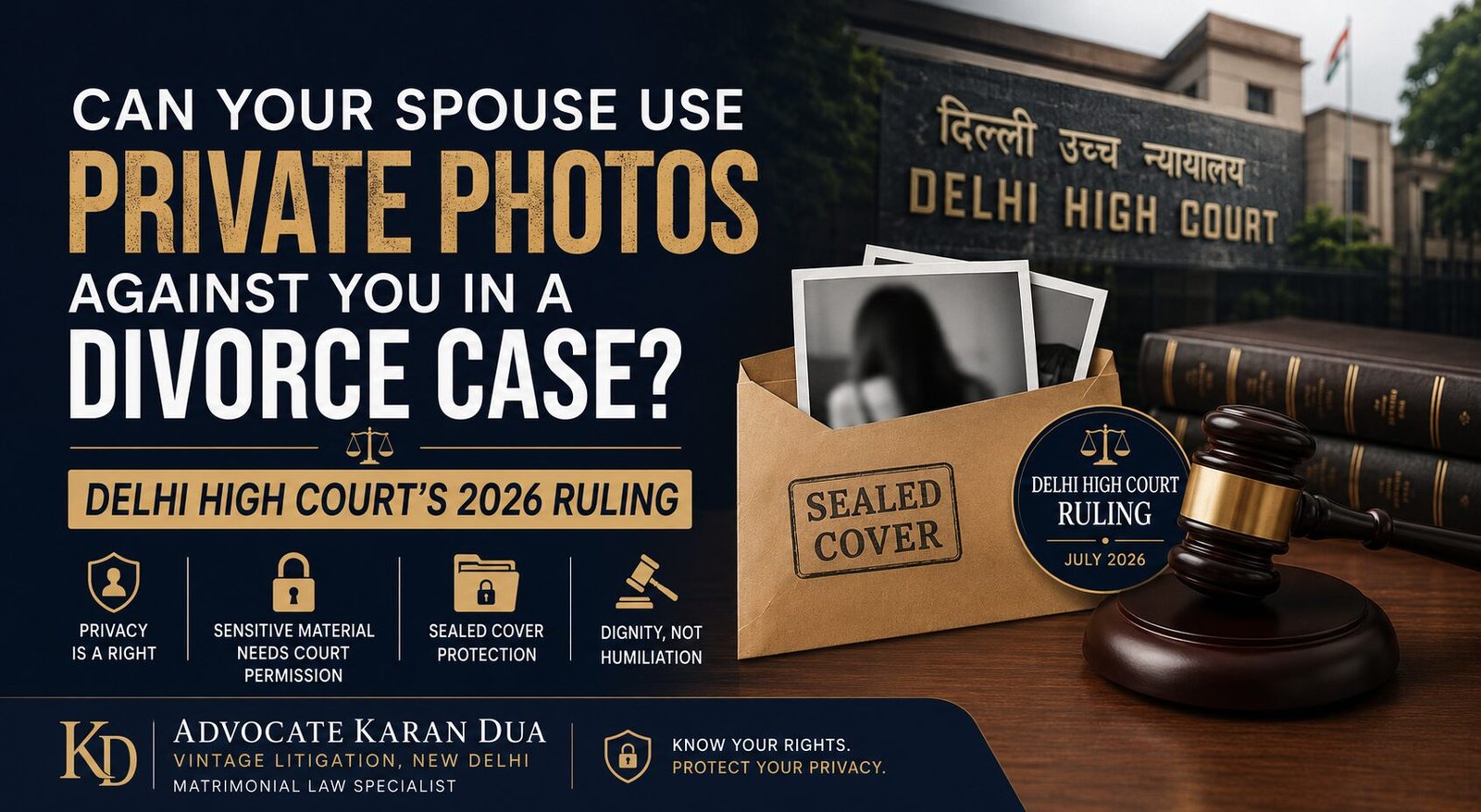 Private photos in divorce case and Delhi High Court 2026 ruling