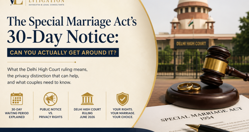 Special Marriage Act 30-day notice and marriage registration in Delhi