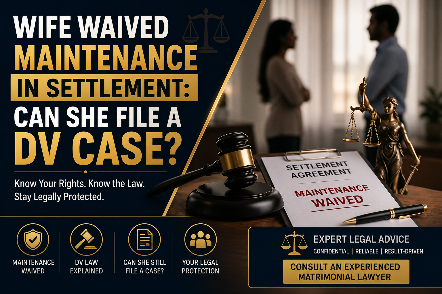 Supreme Court ruling on maintenance waiver and DV Act settlement