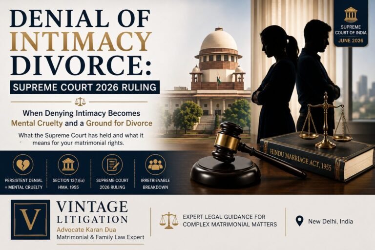 Denial of intimacy as grounds for divorce in India