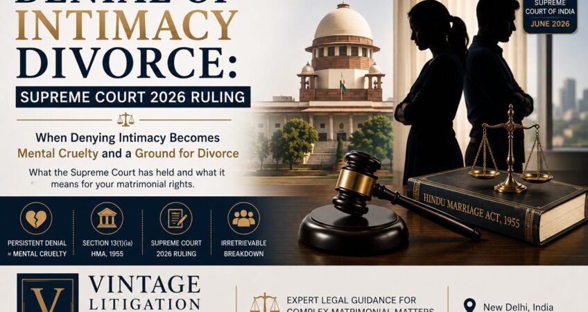 Denial of intimacy as grounds for divorce in India