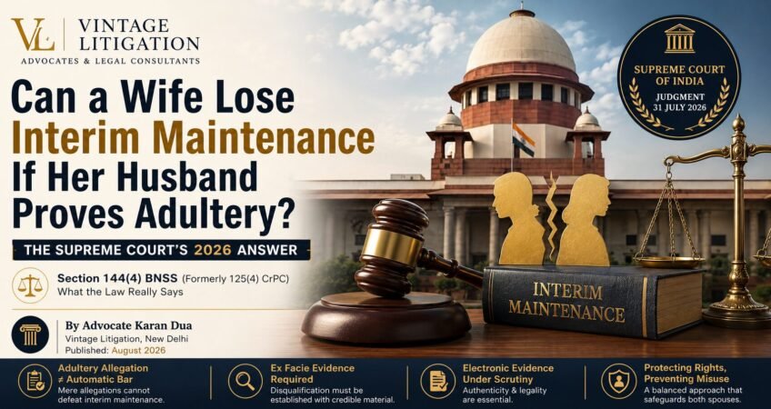 Supreme Court 2026 ruling on interim maintenance and adultery