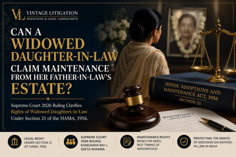 Widowed daughter-in-law claiming maintenance from father-in-law estate