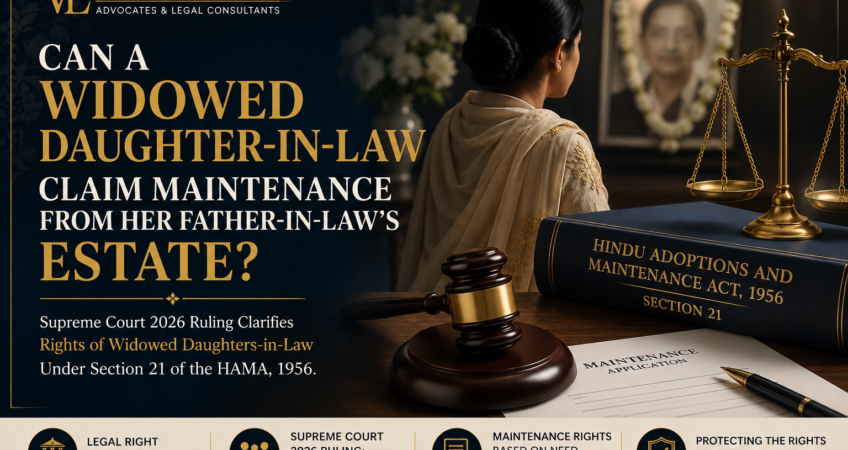 Widowed daughter-in-law claiming maintenance from father-in-law estate