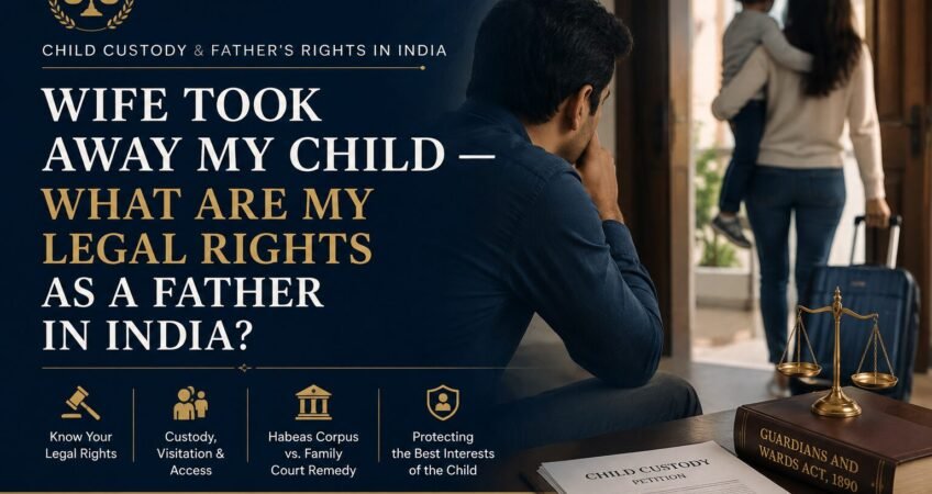 Wife took away child – father’s legal rights in India