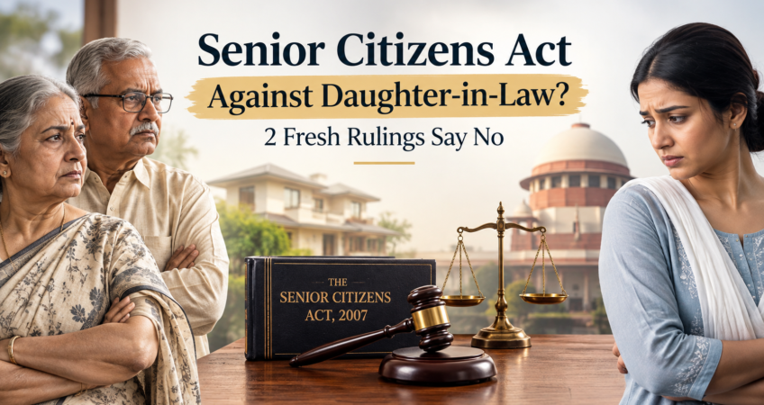 Senior Citizens Act against daughter-in-law in India