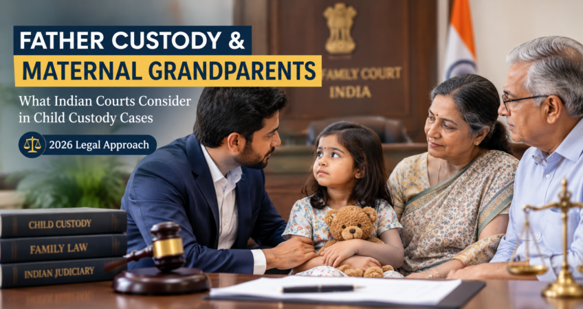 Father custody when child lives with maternal grandparents in India