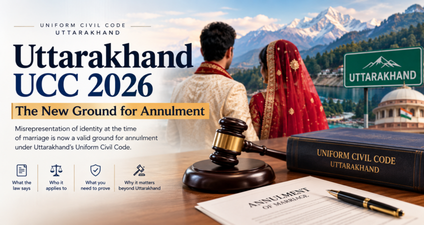 Uttarakhand UCC 2026 new annulment ground for misrepresentation of identity