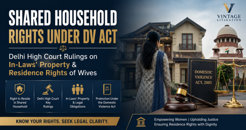 Shared household rights under DV Act and Delhi High Court rulings on in-laws property