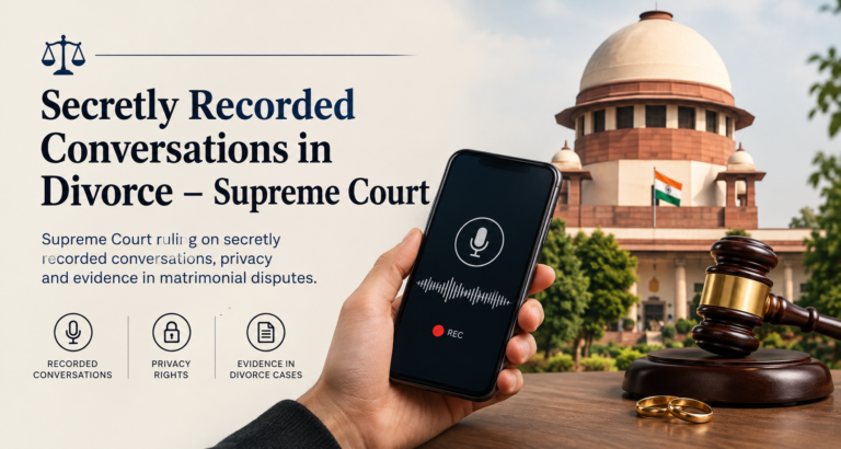 Secretly recorded conversations in divorce cases in India