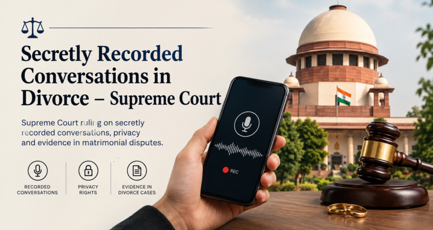 Secretly recorded conversations in divorce cases in India