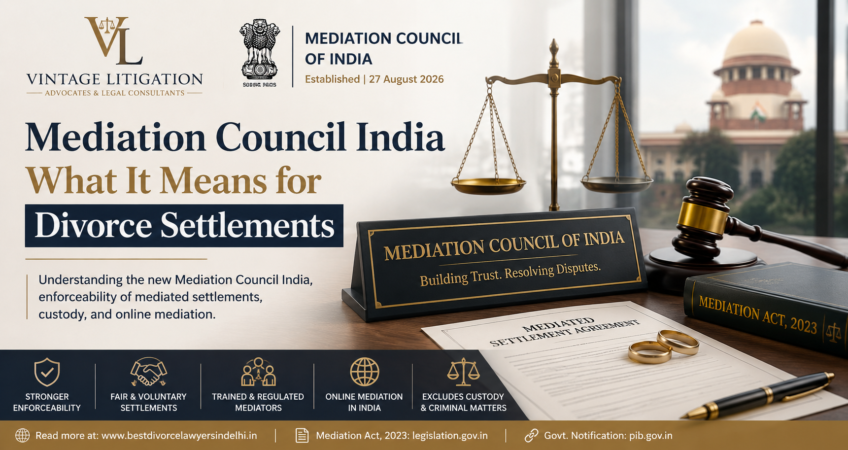 Mediation Council India and divorce settlement mediation