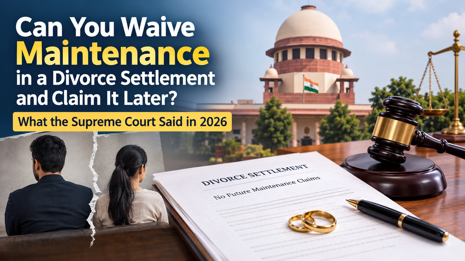 Can You Waive Maintenance in a Divorce Settlement and Claim It Later – Supreme Court 2026