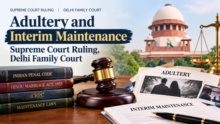 Adultery and Interim Maintenance Supreme Court Ruling, Delhi Family Court