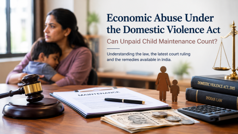 Economic abuse under the Domestic Violence Act in India